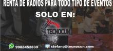 Renta de radios cancun, playa del carmen