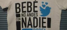Mascara de Látex Playeras Bebe no andes con nadie