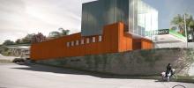 Render arquitectónico gasolinera león guanajuato