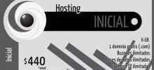 Hosting Inicial $440 pesos, 6GB de almacenamiento y dominio gratis.
