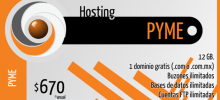 Hosting PYME $670 pesos 12GB y 1 dominio gratis