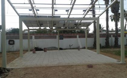 Estructura cochera paneles solares