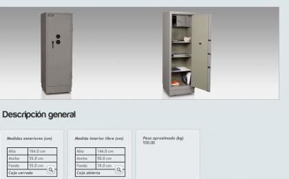CAJA FUERTE MODELO 164 DOBLE CERRADURA