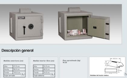 CAJA FUERTE BUZON ROTATIVO MOD 40  BR