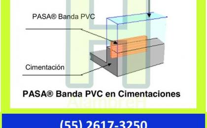 Bandas ojilladas de PVC 