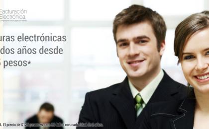 Facturas electrónicas desde $125 pesos para dos años