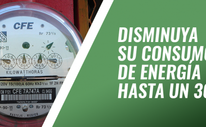 Ahorra hasta un 30% de consumo de energía eléctrica