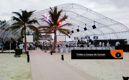 carpas transparentes cancun