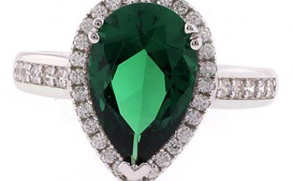 anillo plata, esmeralda, anillo de esmeralda