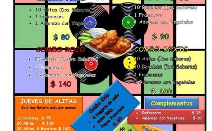alitas León, papa rellena León