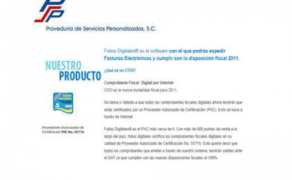 PROVEEDORES AUTORIZADOS DE FACTURACION ELECTRONICA