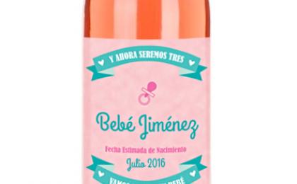 Vino Personalizado Nuevo Bebé
