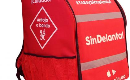 mochila promocional, transportadora, comida para llevar, 