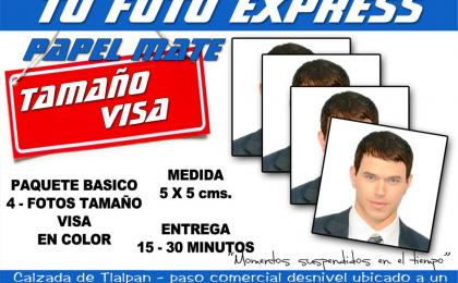 Fotos Tamaño Visa - Papel mate - Para tramites escolares y oficiales -