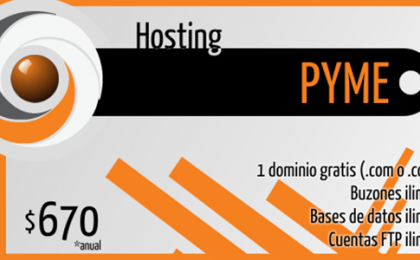 Hosting PYME $670 pesos 12GB y 1 dominio gratis